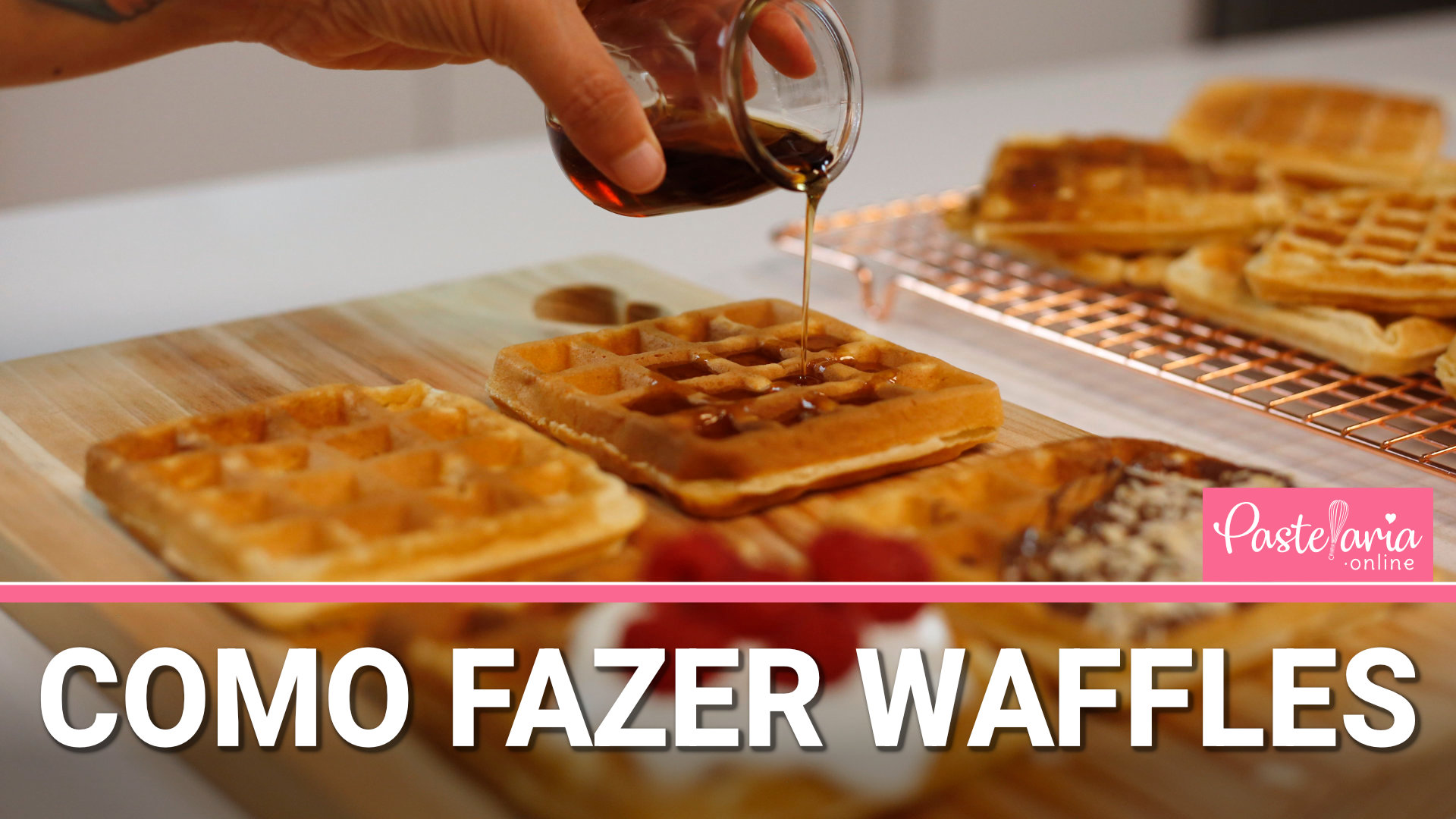 como fazer waffles